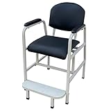 Helsevesen Heavy Duty Steel Frame Hip High Chair with Comfortable Padded Seat,Weight Capacity 500lbs