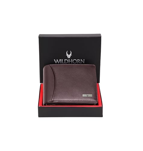 WildHorn unisex-adult Leather Wallet for Men Bi-Fold Wallet