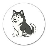 regalo alaskan malamute bogota Pronto per l'uso immediato: Il Alaskan malamute L'adesivo decorativo è pronto all'uso e molto facile da applicare. Nessuna colla aggiuntiva, nessun pasticcio: basta staccare e attaccare.