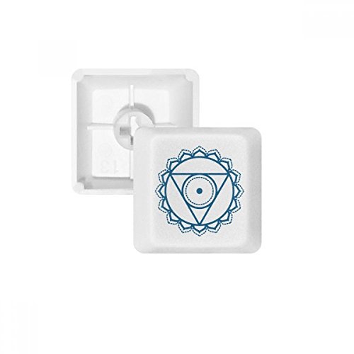 Keycaps PBT géométrie cercle blanc pour clavier mécanique haut de gamme