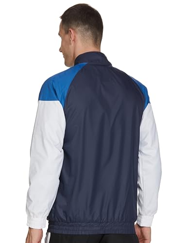 Image of The Indian Garage Co Men Regular Fit Colorblocked Wind Cheater