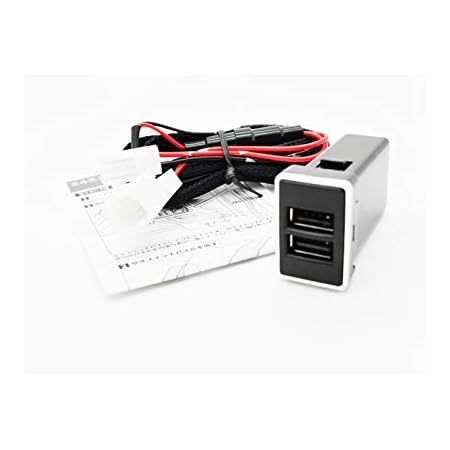 Amazon エルエコー 急速充電対応 車載 増設usb充電イルミポート トヨタ ダイハツ車 汎用 Toyota A アイスブルー発光 カプラータイプ 携帯電話 スマートフォンアクセサリ 車 バイク