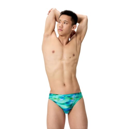 Short de bain Speedo vert motif coucher de soleil l'esprit des vacances