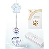 Shario Regalos conmemorativos para perros por pérdida de perro, regalos conmemorativos para mascotas para perros, atrapasoles de cristal, regalo de condolencia por pérdida de mascotas