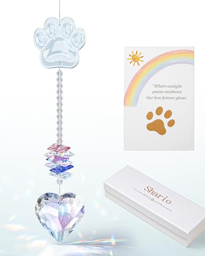 Shario Dog Memorial Gifts for Loss of Dog, Pet Memorial Gifts for Dogs, Crystal...