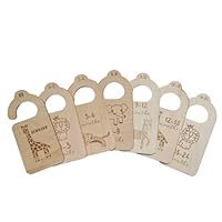 Twinkle Star Baby Wooden Wardrobe Dividers Safari Themed Baby Newborn - 24 Months