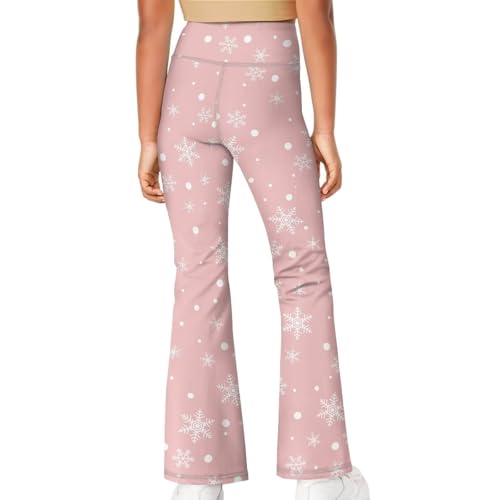Image of Girls Flare Leggings Cute Bell Bottoms for Teen Girls Wide Leg Sweatpants for 5-14 T