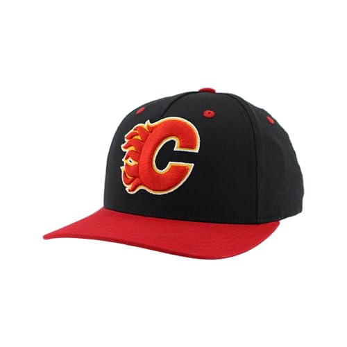Calgary Flames NHL Officially Licensed Adjustable Snapback Hat Marquee Black