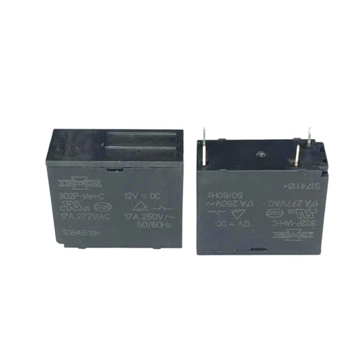 Relé 302P-1AH-C 12VDC interruptor de 4 pines 17A para placa de microondas y calentador