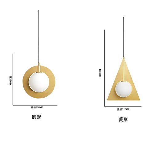 Chandelier modèles géométriques suspendus avec finition dorée de prestige - 4