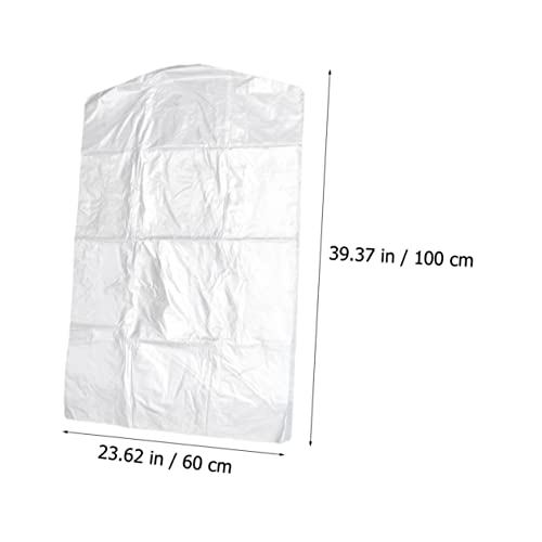 100pcs Dry Clean Hanging Bag Wear Resistant Garment Pouch for Clothing Storage for Laundry and Clothing Stores3