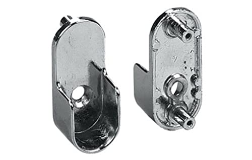 Knape and Vogt KV881CHR Knape and Vogt 881 Closet Rod Flange for Closet Rods from The 880 Series