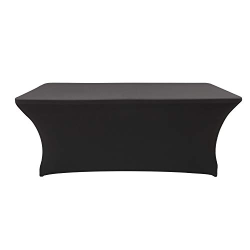 FELIZEST Spandex Fitted Stretch Table Cover for 6 ft or 4ft or 8ft or 5 ft Folding Table, Rectangular Cocktail Tablecloth, Perfect for Party or Banquet