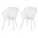 Hartman Sophie Element Sessel Outdoor-Stuhl, 2 Stück, Kunstharz, Harz Aluminium, Royal White, 59x62x84