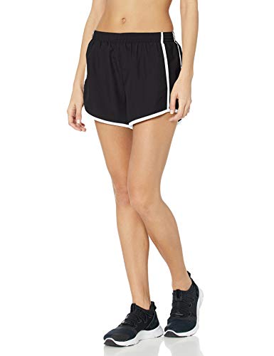 Augusta Sportswear Women's Small Junior Fit Pulse Team Short, Black/Black/White