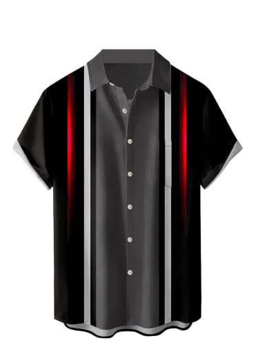 ウェア・シャツ 50's Malbolo Bowling Rayon Shirt Vintage Bowling Shirt, Rayon, Olympian 