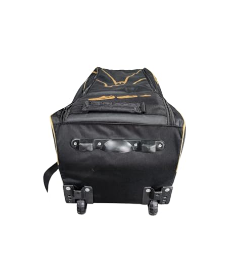 Image of Cricket Kit Bags Durable Polyester | Adjustable Shoulder Straps | Water Resistant Design | Stylish Cricket Bag for Cricketers (Black Edition)