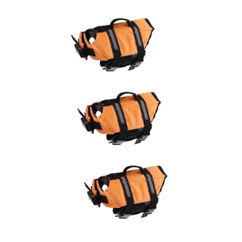 BCOATH 3pcs Pet Life for French Bulldog Puppies Vest Comfort Handles D-Ring Bright Colors for Size Xs