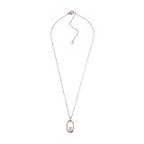 Skagen Women's Stainless Steel or Semi precious with lobster clasp closure Pearl Pendant necklace