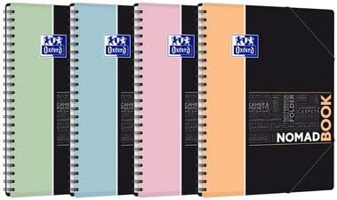 Cahier NOMADBOOK Oxford A4+ Seyès pastel pour organiser ses cours d'université