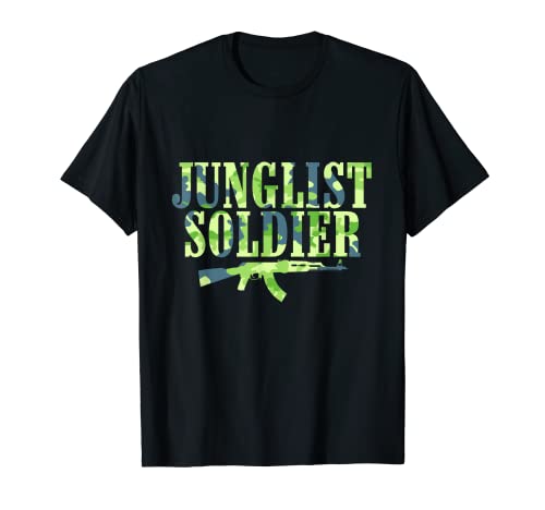 Camouflage Junglist Soldier T-Shirt - Rasta Jungle T-Shirt