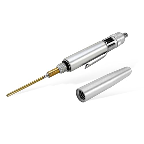 SHMZK Precision Oiler, Lightweight Aluminum Oiler Precision Oiling Pinpoint Pen for Machine Maintenance, Portable Lubricating Machine Oil Pen with Pocket Clip & Screw-on Cover
