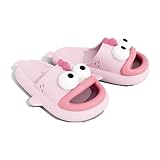 Zureto Zapatillas de pez payaso, zapatillas de beso, zapatillas de contacto íntimo, zapatillas de pez payaso, zapatillas divertidas, rosa, 36/37 EU