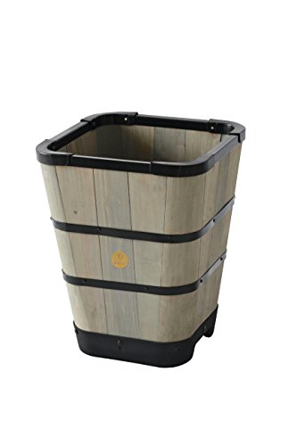 Preisvergleich Produktbild VegTrug konisch, quadratisch, Grau, Klein, 30 cm