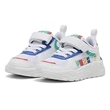 [プーマ] 女の子 キッズ 子供靴 運動靴 通学靴 トリニティライトRSBAC+インファント TRINITY LITE READY SET BETTER AC+ INFANT ベビーシューズ 395465 ホワイト/グリーン/コバルトグレーズ 13.0cm