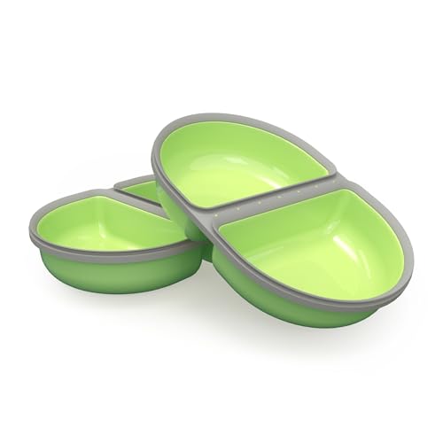 SureFeed Sure Petcare Split Futternapf für Haustiere mit integrierter Dichtung kompatibel mit Sure Petcare Mikrochip-Futterspender mit versiegeltem Deckel funktioniert für Nass (Green)