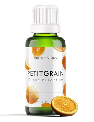 Image of Esslux Petitgrain Essential Oil - 100% Pure & Natural | Hydrate and Nourish Your Skin with Organic Plant-Based Oil | Perfect for Diffuser, Aromatherapy & Enhanced Focus, 60 ML
