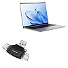 BoxWave Smart Gadget Compatible with Honor MagicBook 14 (2023) – AllReader SD Card Reader, microSD Card Reader SD Compact USB – Jet Black