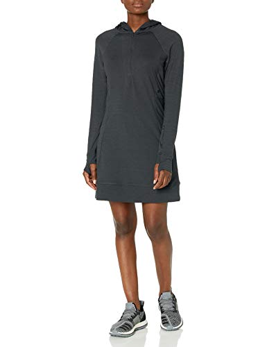 Hi-Tec Women's Echo 1/2 Zip Long Sleeve Hooded Dress with Zipper Stash Pocket