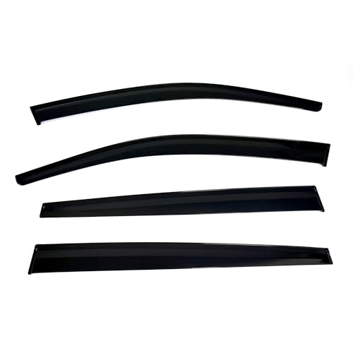 Rumplex Windabweiser Luftabweiser Regenabweiser Seitenfensterabweiser Kompatibel mit VW Tiguan 2016-2024 Autofenster Regenschutz Regenabweiser Anklebbare Deflektoren 4 Stück