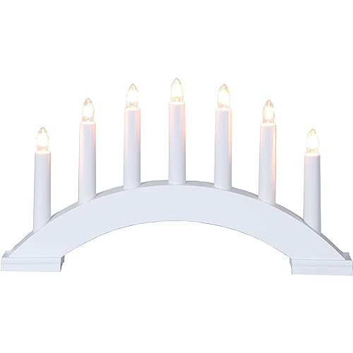 EGLO Lichterbogen Weihnachten mit 7 Kerzen, Fensterleuchter gebogen...