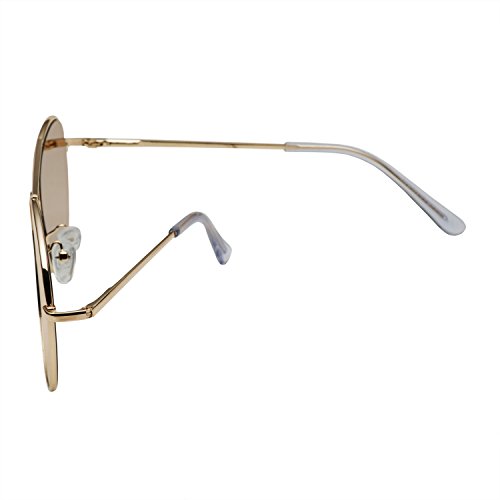 grinderPUNCH Aviator Sunglasses with Flat Mirrored Lens2