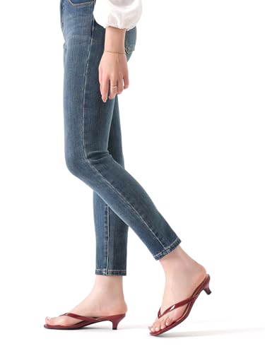 Image of Women's Flip-Flops Kitten Heels Thong Sandals For Women Square Toe Slip On Fashion Summer Dress Sandals