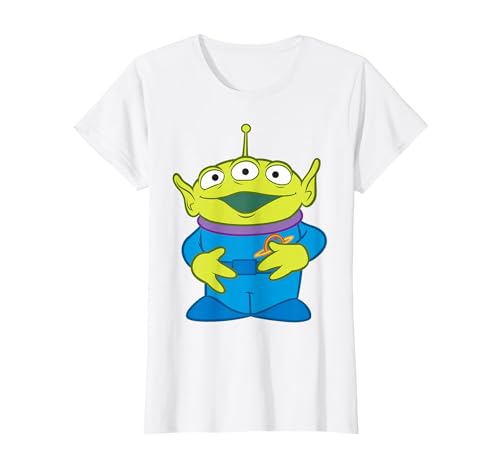 Disney Pixar Toy Story Aliens Pocket Logo T-Shirt, Women, White, X-Large