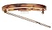 France Luxe Mini Oval on Tige Boule Barrette - Caramel Horn