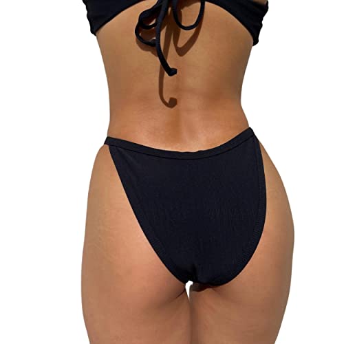 Sculpting Ribbed Bikini Set for Women, Swim Separates2