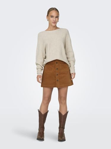 ONLY Female Strickpullover Batwing XL Ecru, Onldaniella L/S Pullover KNT Noos – Ansicht 6
