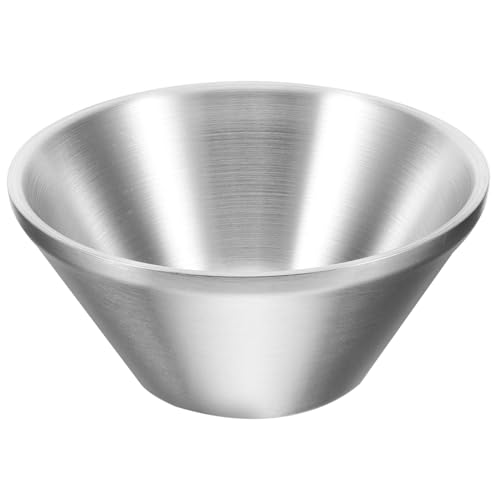 BESTYASH Stainless Steel Shaving Bowl Brush Beard Care Shave Bowl for Men Reusable Shaving Cup