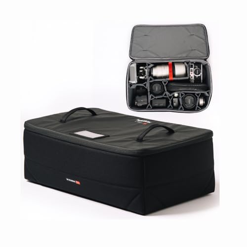 Image of NANUK N-Cubik 17L Camera Bag Insert - Large Water-Resistant Cube - Shockproof Protective Camera Insert for Backpack - Perfect for Tech Gear & Accessories (11.4 inch x 13.3 inch x 6.6 inch)