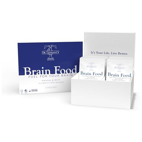 Dr. Tennant's Brain Food for Cognitive Focus and Memory Function - Focus Supplement, Organic Brain Supplement - 14 Servings Cover