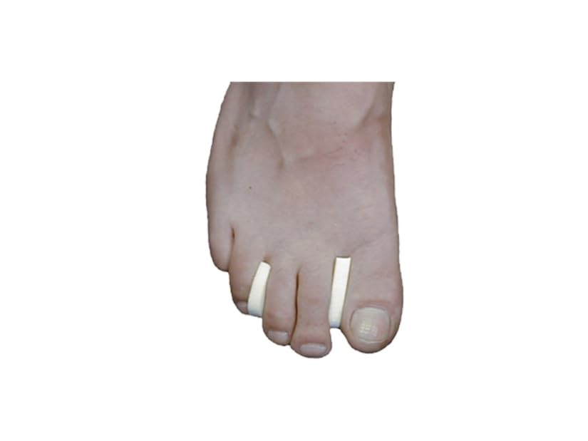 Dr. Jill's Foot Pads, YJ44-9071, Toe Separator Pad 1/4" Foam (100 Pack) with Tail