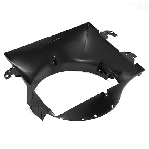 HECASA Radiator Cooling Fan Shroud Compatible with 2009-2014 Dodge Ram 1500 2010-2018 Dodge Ram 2500 3500 Replacement for 52126427AB CH3110130 PP Plastic Black