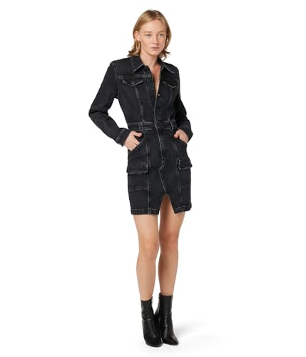 Image of Hudson Women's Cargo Long Sleeve Denim Reconstructed Dress
