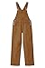 AOBUTE Straight Leg Bib Overalls for Boys Brown One Piece Denim Jumpsuits Fashion Work Overalls for Family Travel 7-8 Years