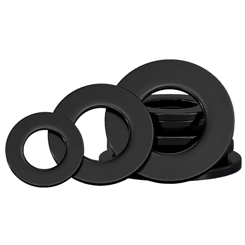 Ctyjia 20 PCS Nylon Washers, Black Nylon Washers, M4 Spacer Washer, Flat Washers, Tap Sealing Gasket, 9mm OD, 4mm ID, 1mm THK