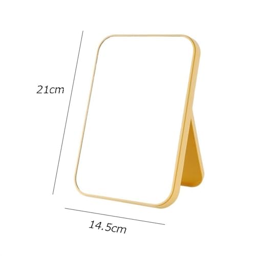 Espejo de tocador transparente con soporte estable, diseño plegable para maquillaje personal 3